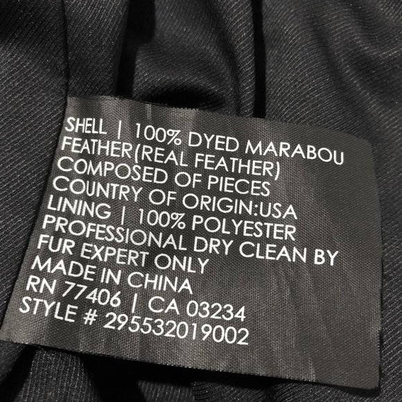 Club Monaco Marabou Feather Vest - Black - Picture 5 of 5